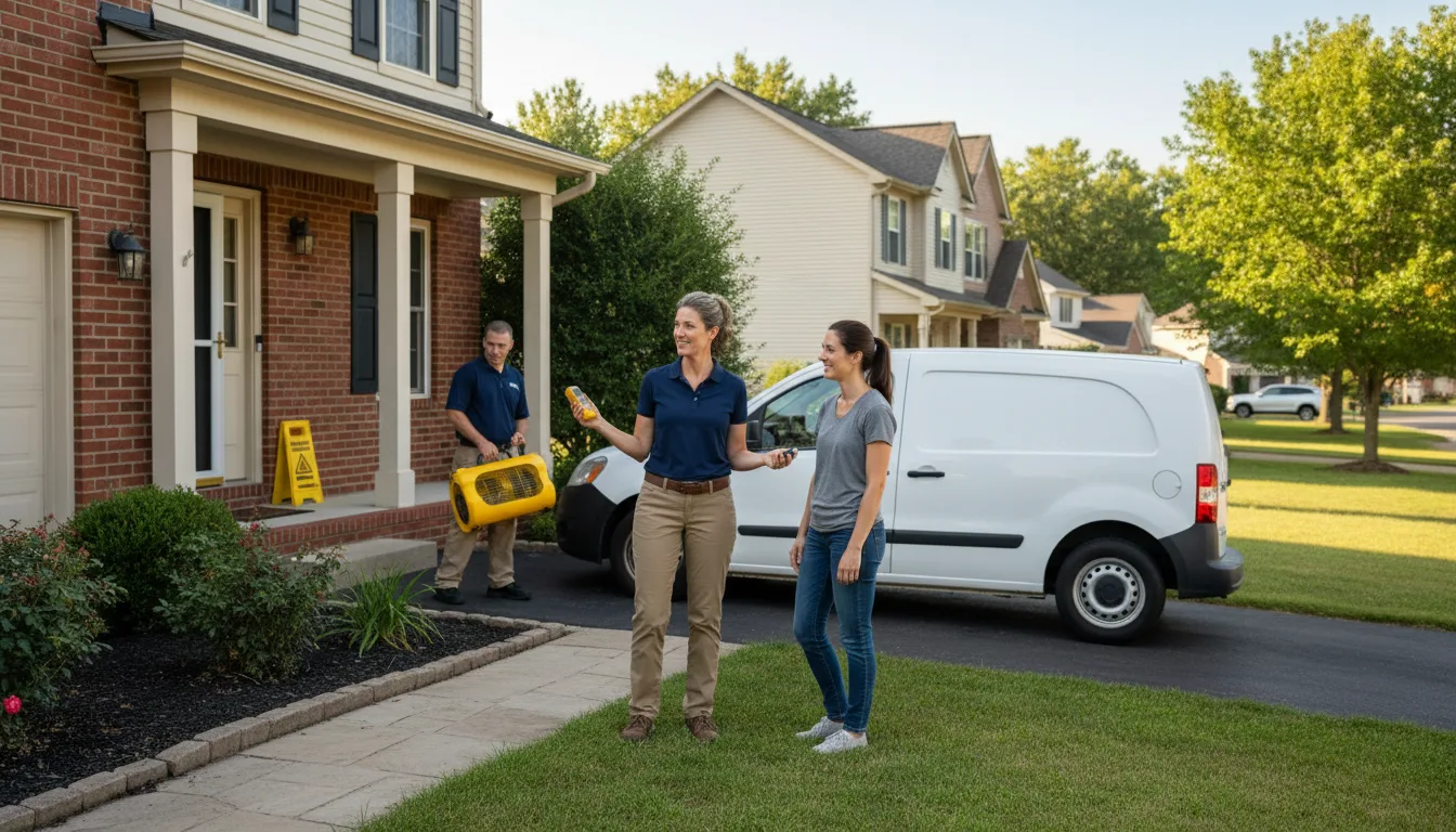 Residential water damage restoration in Scobey, MS